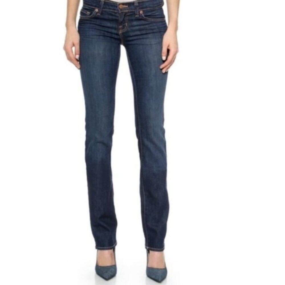 J Brand jeans cigarette leg mid‎ rise women's size 28 mild wash blue